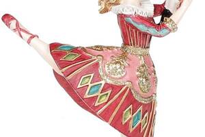Декоративная статуэтка-подвеска 'Балерина' бордо с бирюзой 12см