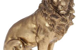 Декоративная статуэтка 'Царь Зверей' 23.2х12х27см, полистоун, золото