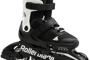 Детские ролики Rollerblade Microblade 2023 36,5-40 Черный-Белый