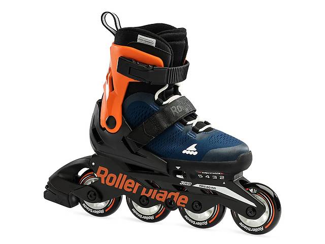 Детские ролики Rollerblade Microblade 2023 36,5-40 Синий-Оранжевый