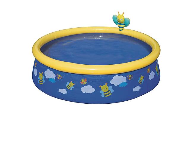 Детский надувной бассейн Bestway 57326 «Пчелки», 152 х 38 см, синий (hub_lhq9v1)