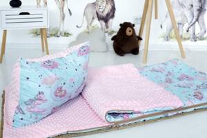 Детский спальный мешок Розовые Единороги - Размер L