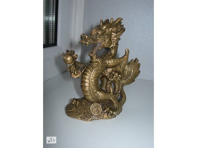 Дракон, бронза, бронзовий, старий Китай, з клеймом