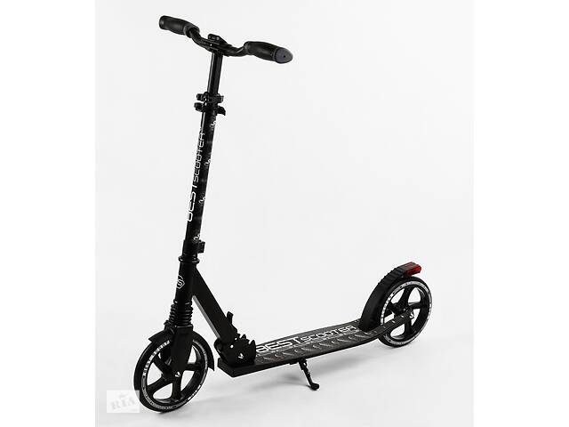 Двухколесный самокат Best Scooter складной амортизатор стоп сигнал 100 кг Black (105430)