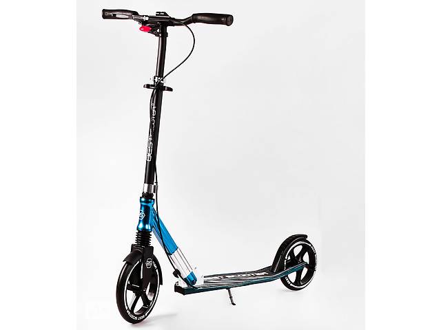 Двухколесный складной самокат Best Scooter 100 кг Black and blue (113198)