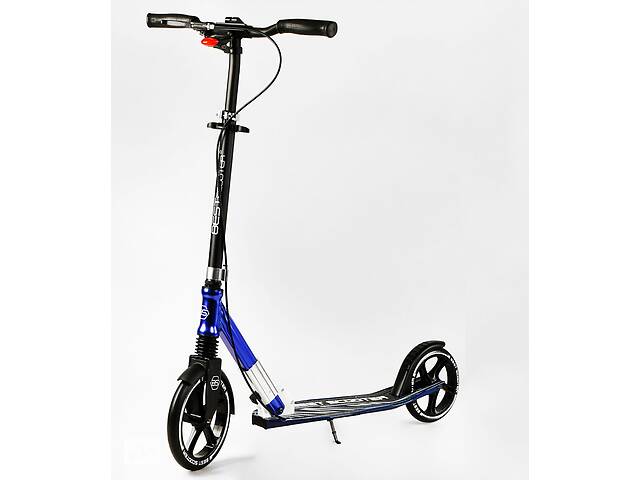 Двухколесный складной самокат Best Scooter 100 кг Black and dark blue (113218)