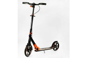 Двухколесный складной самокат Best Scooter 100 кг Black and orange (113216)