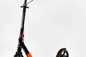 Двухколесный складной самокат Best Scooter 100 кг Black and orange (113216)