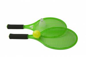 Дитячі ракетки для тенісу або бадмінтону M 5675 з м'ячиком і воланом (Зелений)