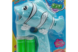 Дитячий генератор мильних бульбашок 'Риба-клоун' S680-8(Blue) зі світлом та музикою