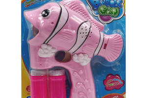 Дитячий генератор мильних бульбашок 'Риба-клоун' S680-8(Pink) зі світлом та музикою