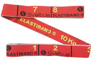 Эспандер для фитнеса Sveltus Elastiband 10 кг + QR код Красный (SLTS-0006)