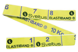 Эспандер для фитнеса Sveltus Elastiband 10 кг + QR код Желтый (SLTS-0005)