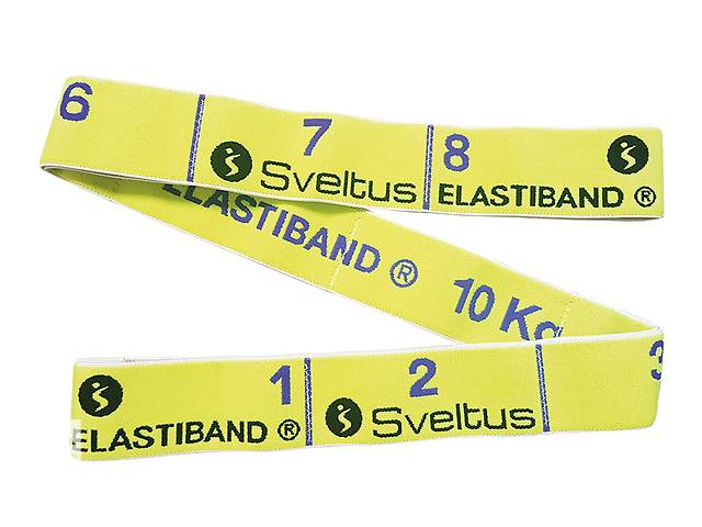 Эспандер для фитнеса Sveltus Elastiband 10 кг + QR код Желтый (SLTS-0005)