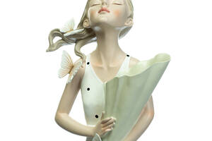 Фигурка Girl in white 32х20х13 см Lefard AL97903 Белый