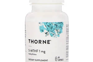 Фолиевая кислота / Метилфолат Thorne Research 5-MTHF 1 мг 60 капсул (THR12901)