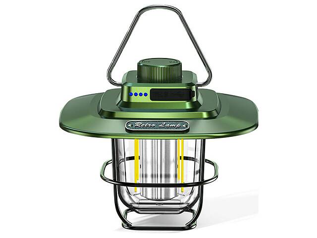Фонарь кемпинговый X-Balog LY02 Retro Lamp PowerBank Зеленый (11525-67541)