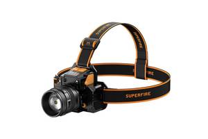 Фонарь налобный аккумуляторный HL58 SuperFire 350 Lumen IP44