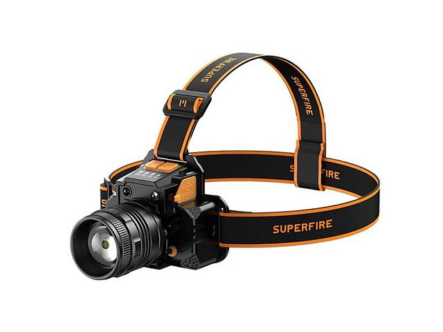 Фонарь налобный аккумуляторный HL58 SuperFire 350 Lumen IP44