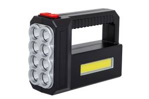 Фонарь переносной RIAS LF-1780 8LED+COB с солнечной панелью Black (3_03152)