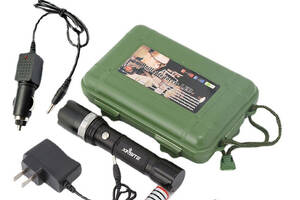 Фонарь ручной с аккумулятором зарядкой и креплением Bailong Zoom X-Balog XPE Cree BL-T8628 (BL-T8628)