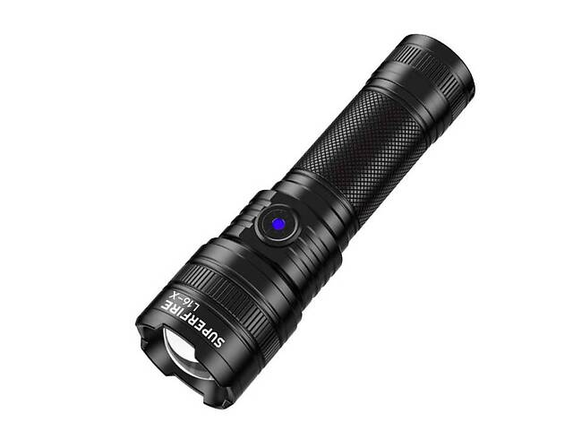 Фонарик ручной аккумуляторный SuperFire L16-T 900 Lumen IP43 Black