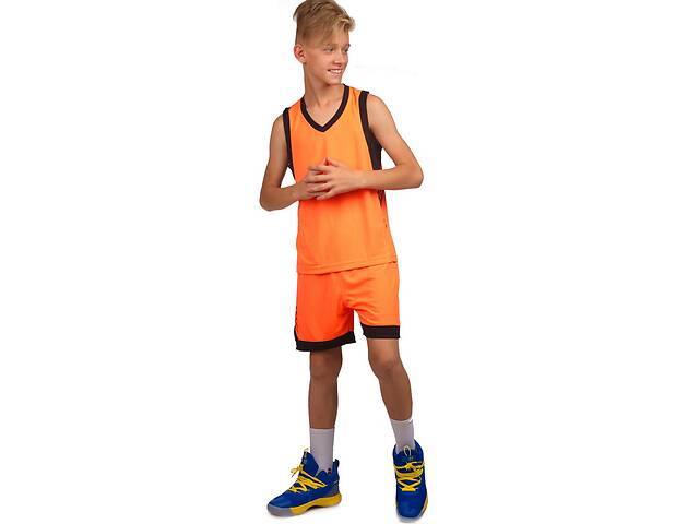 Форма баскетбольная детская LD-8017T Lingo M Оранжево-черный (57506030)