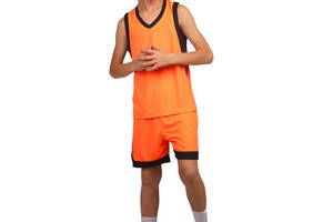 Форма баскетбольная детская LD-8017T Lingo S Оранжево-черный (57506030)