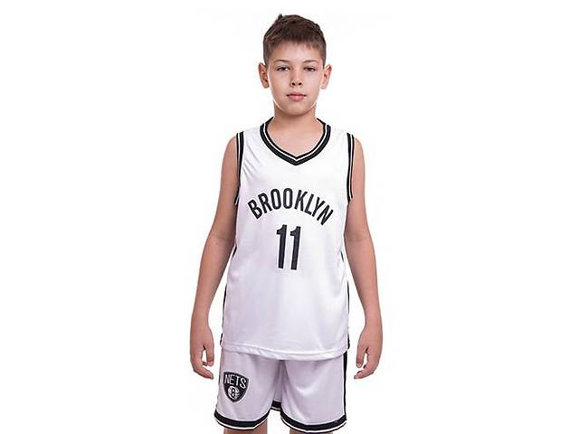 Форма баскетбольная детская NBA Brooklyn 11 3578 FDSO XXL Бело-черный (57508193)