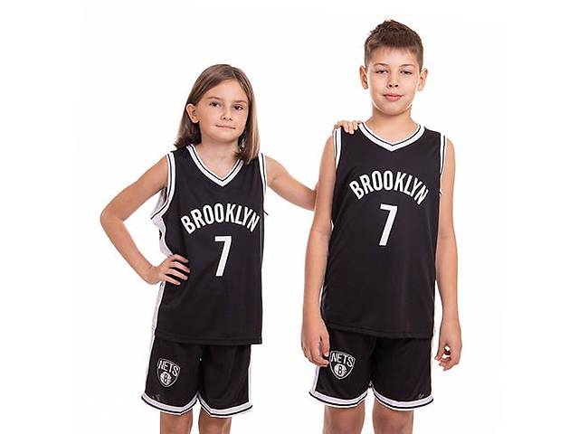 Форма баскетбольная детская NBA Brooklyn 7 3581 FDSO S Черно-белый (57508194)