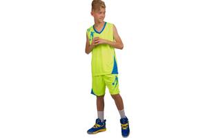 Форма баскетбольная детская Pace LD-8081T Lingo 135-140см Салатово-голубой (57506032)