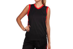 Форма баскетбольная женская LD-8217 Lingo 3XL Черно-красный (57506028)