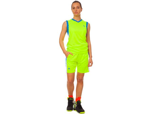 Форма баскетбольная женская LD-8295W Lingo XL Салатово-синий (57506033)