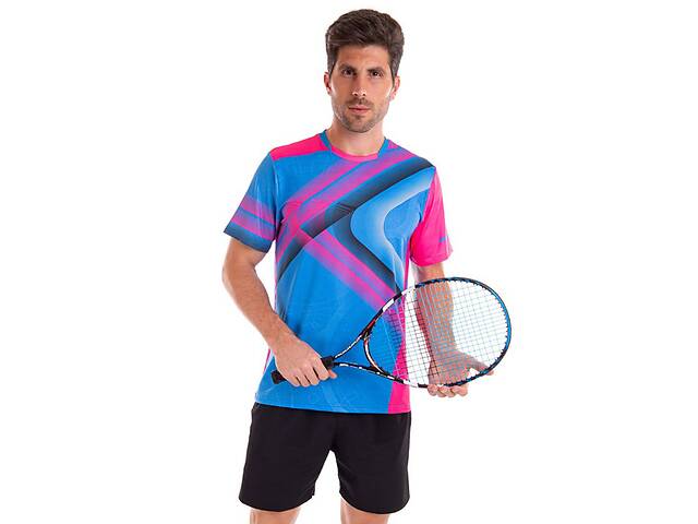 Форма для великого тенісу чоловіча LD-1837A Lingo L Блакитно-рожевий (60506052)