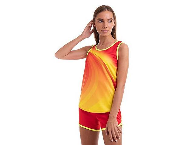 Форма для легкой атлетики женская LD-5806 Lingo 3XL Красно-желтый (60506019)