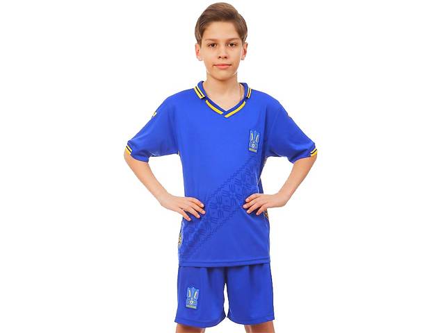 Форма футбольная детская SP-Sport УКРАИНА 2019 CO-8172 XL рост 155-165 Синий