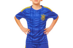 Форма футбольная детская SP-Sport УКРАИНА CO-3900-UKR-16 М рост 135-145 Синий