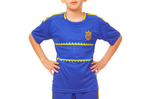 Форма футбольная детская SP-Sport УКРАИНА Sport CO-1006-UKR-13 L рост 145-155 Синий