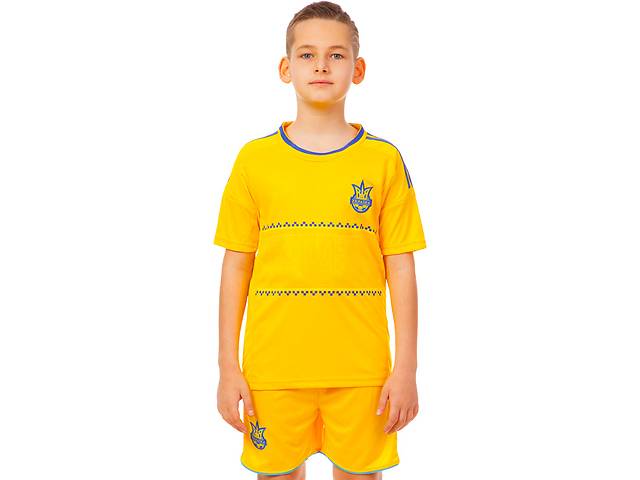 Форма футбольная детская SP-Sport УКРАИНА Sport CO-1006-UKR-13 L рост 145-155 Желтый
