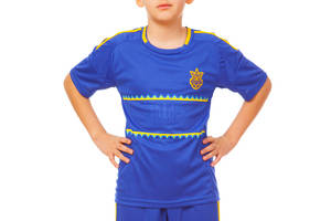 Форма футбольная детская SP-Sport УКРАИНА Sport CO-1006-UKR-13 S рост 125-135 Синий