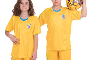 Форма футбольная детская SP-Sport УКРАИНА Sport CO-3573-UKR XL Желтый