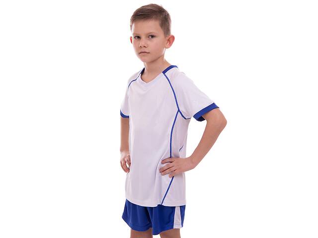 Форма футбольная подростковая Lingo LD-5019T XL-30 возраст старше 14лет рост 140см Белый-Синий