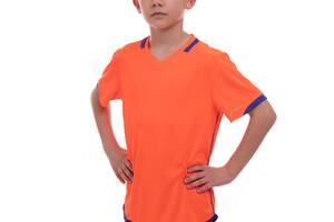 Форма футбольная подростковая Lingo LD-5025T M-26 возраст 12лет рост 130см Оранжевый-Синий