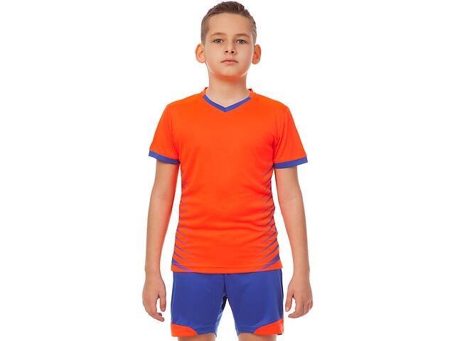 Футбольная форма подростковая Lingo LD-5018T 26 рост 125-135 Оранжевый-Синий