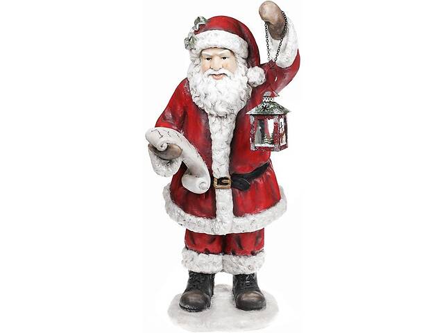 Фигура новогодняя Santa в красном с фонариком Bona DP43086