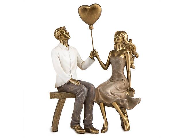 Фигурка декоративная Lefard First date 24x17x9 cm Золотистый (AL186617)