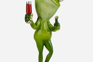 Фигурка декоративная Лягушка с бокалом вина 16х8х7 см 19124-008 Купи уже сегодня!