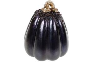 Фигурка Pumpkin 13х13х165см баклажанная с золотом и бисером Bona DP113666