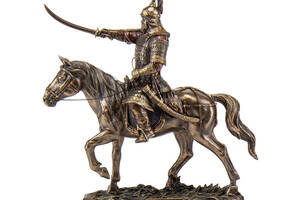 Фигурка интерьерная 34 см Чингисхан на коне Veronese AL117885