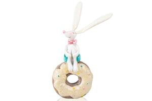 Фигурка интерьерная Bunny with donut 20 см Lefard AL117960